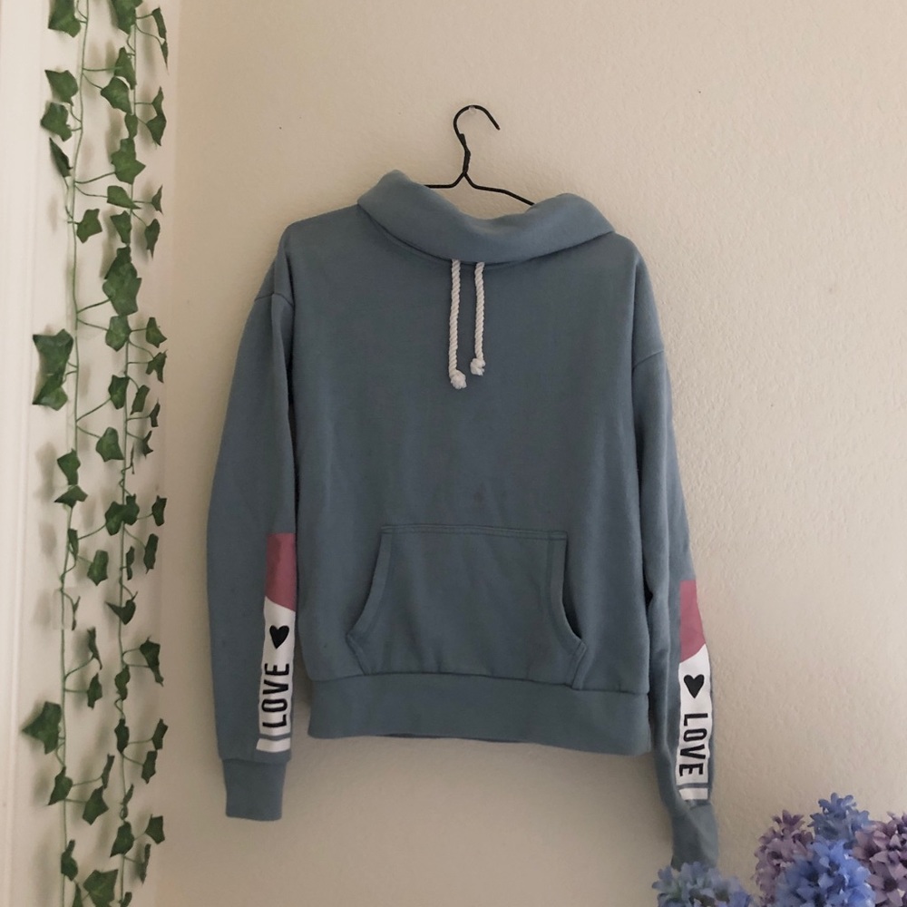 Reflex Blue Turtleneck "Hoodie"